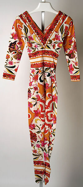 Ensemble, Emilio Pucci (Italian, Florence 1914–1992), (a) nylon; (b, d, e) cotton; (c) silk, Italian 