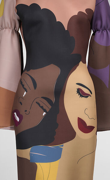 "Girl Seeks Girl", Thebe Magugu (South African, born 1993), silk, South African