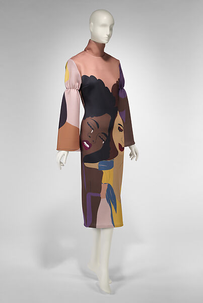 "Girl Seeks Girl", Thebe Magugu (South African, born 1993), silk, South African