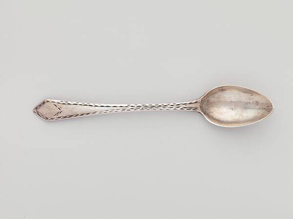 Tea Spoon, Marked by G. E. E., Silver, American 