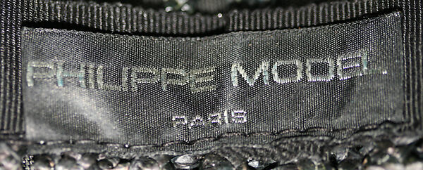 Hat, Philippe Model (French, founded 1978), straw, synthetic fiber, plastic, French