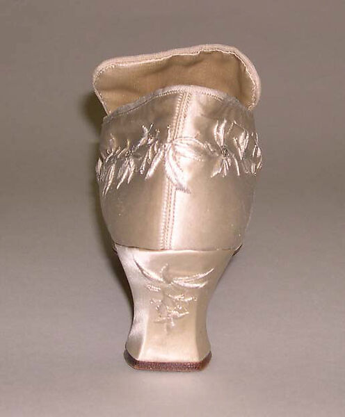 Shoes, Hellstern and Sons (French, active 1870–ca. 1972), silk, glass, French