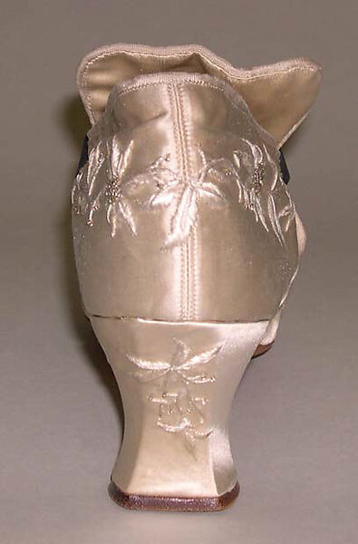 Slippers, Hellstern and Sons (French, active 1870–ca. 1972), silk, glass, French