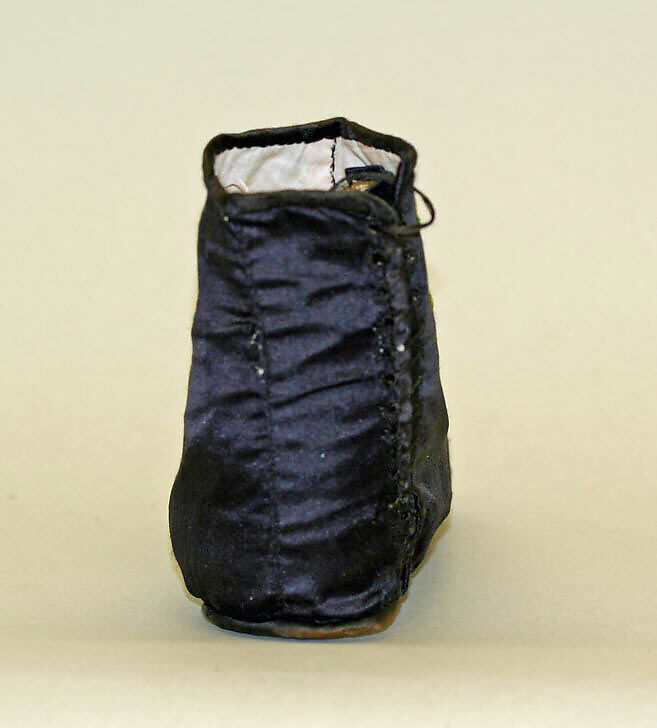 Gaiters, silk, leather, Italian