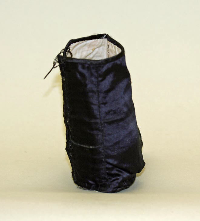 Gaiters, silk, leather, Italian