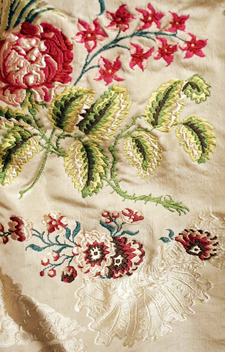 Dress, silk, British