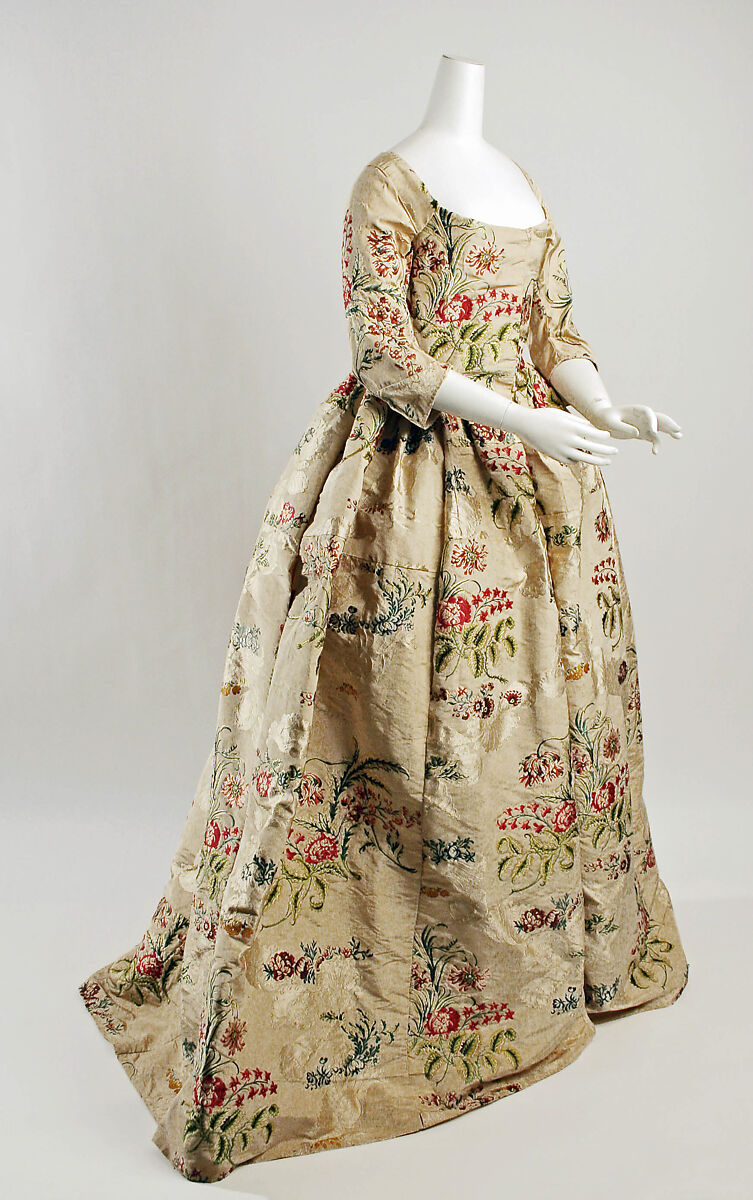 Dress, silk, British 