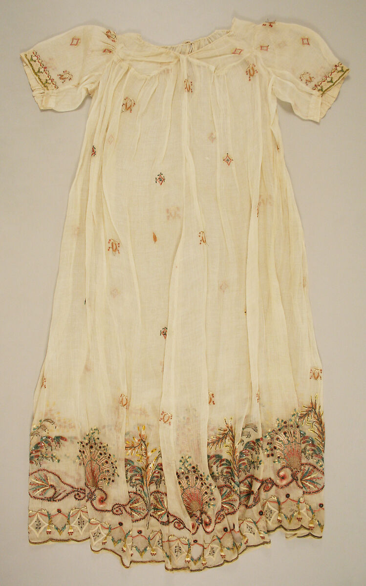 Dress, piña cloth, probably Spanish