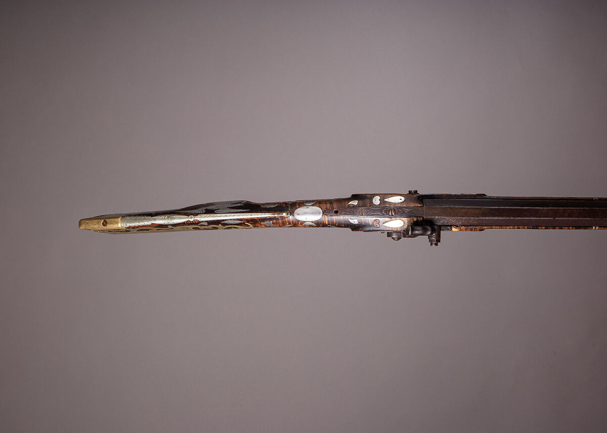 Percussion Longrifle, Benjamin J. Kough (American, Huntingdon, Pennsylvania 1824–1850 Ebensburgh, Pennsylvania), Wood (maple), iron, steel. brass, silver, American, Huntingdon County, Pennsylvania