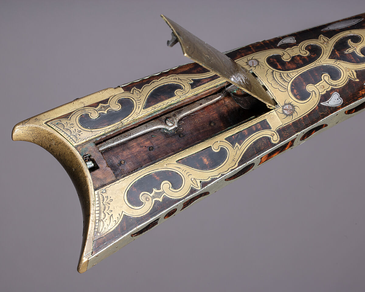 Percussion Longrifle, Benjamin J. Kough (American, Huntingdon, Pennsylvania 1824–1850 Ebensburgh, Pennsylvania), Wood (maple), iron, steel. brass, silver, American, Huntingdon County, Pennsylvania