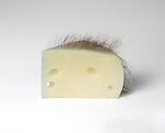 Short Haired Cheese, Robert Gober (American, born Wallingford, Connecticut, 1954), Beeswax, human hair