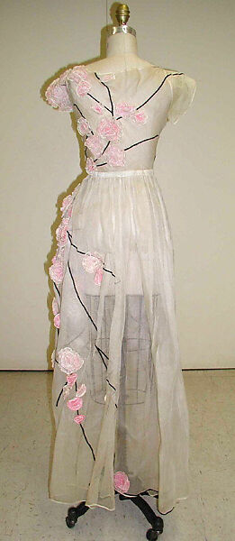 Dress, House of Lanvin (French, founded 1889), cotton, silk, French