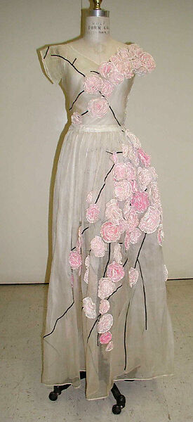 Dress, House of Lanvin (French, founded 1889), cotton, silk, French