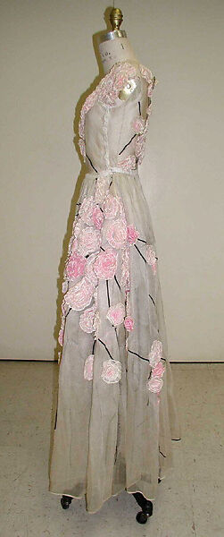 Dress, House of Lanvin (French, founded 1889), cotton, silk, French