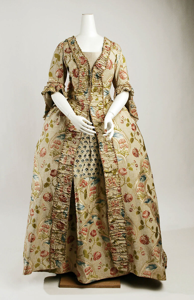 Robe à la française, silk, French