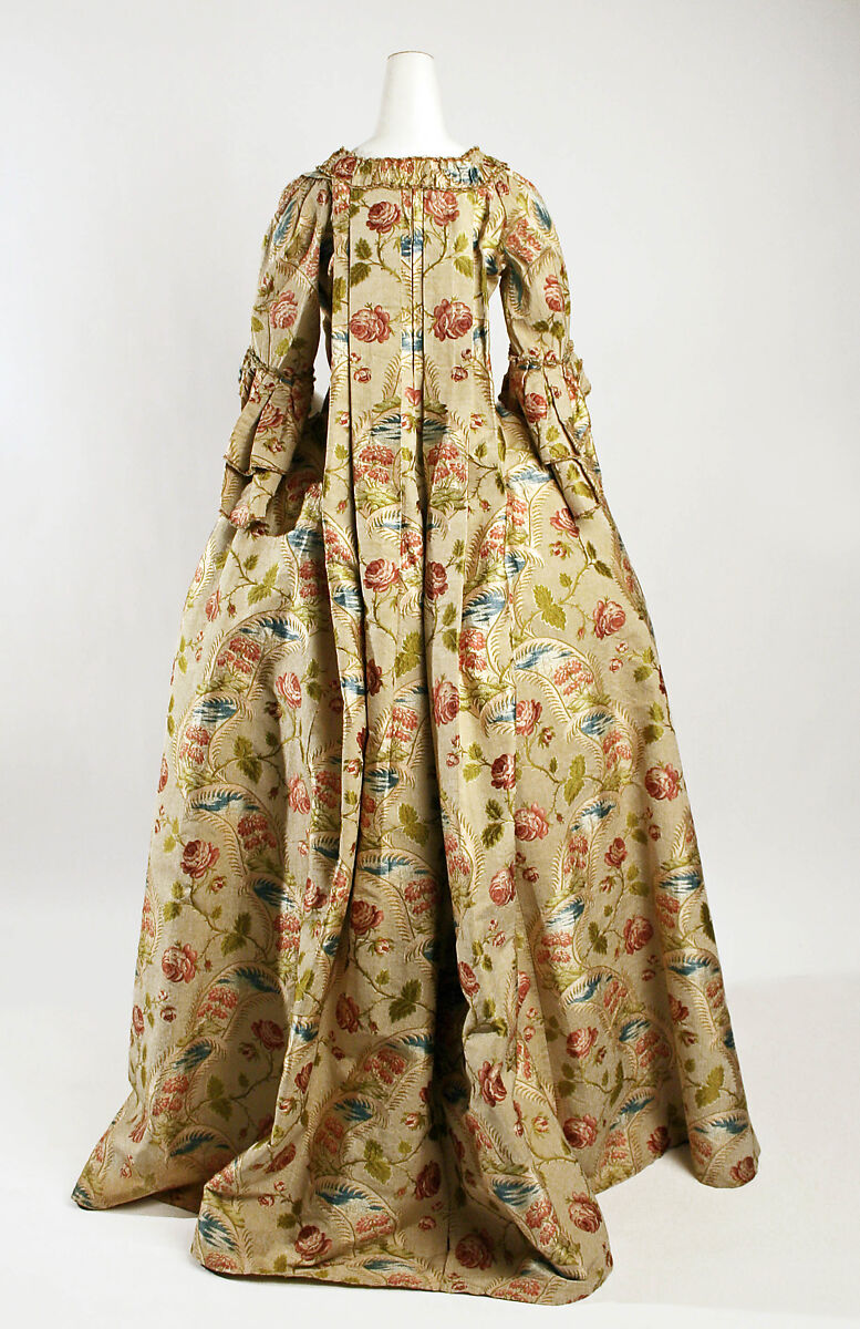 Robe à la française, silk, French