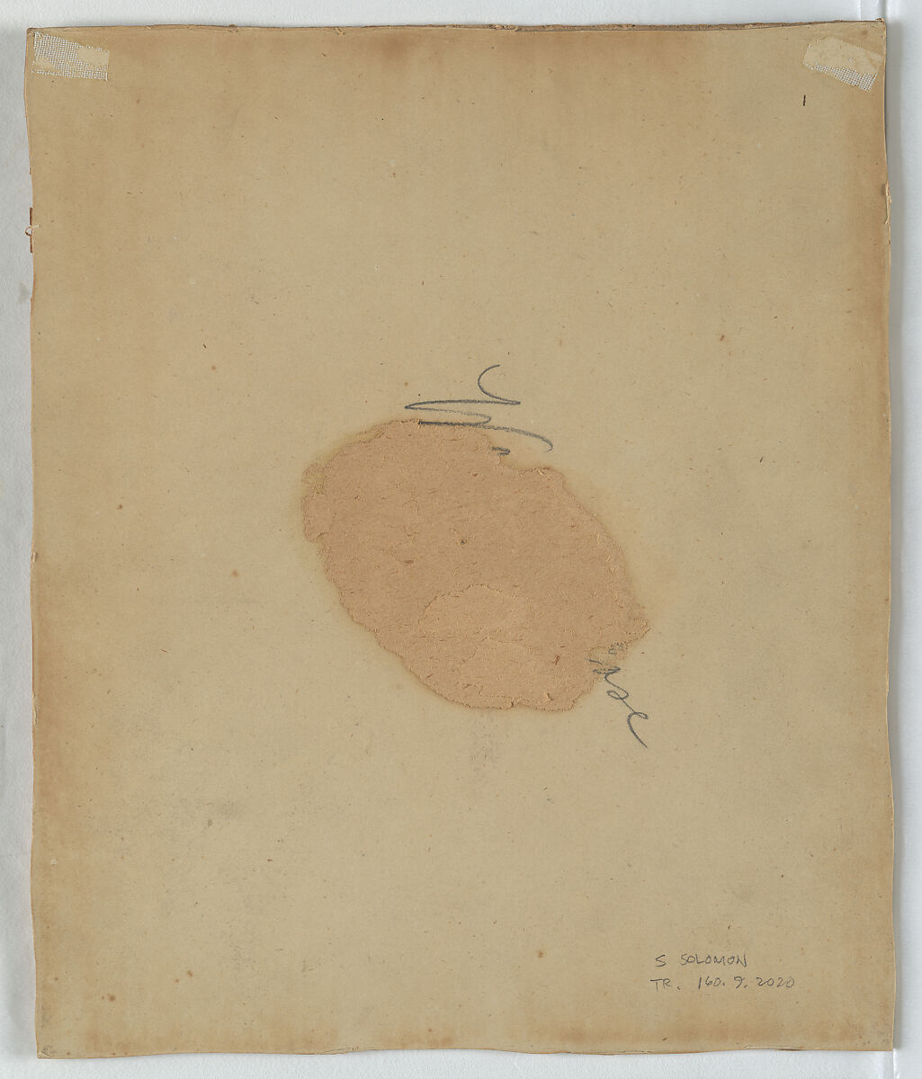 Figure with head scarf, Simeon Solomon (British, London 1840–1905 London), Watercolor and gouache (bodycolor)