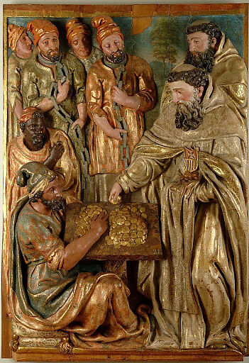 The Redemption of the Captives, Pedro de la Cuadra  Spanish, Polychromed wood with gilding