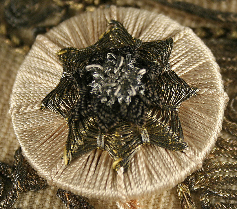 Mantle, silk, metallic thread, wool, French