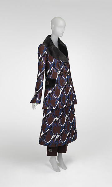 Ensemble, Louis Vuitton Co. (French, founded 1854), silk, wool, fur, French