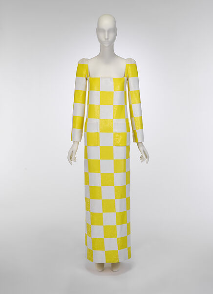 Dress, Louis Vuitton Co. (French, founded 1854), silk, metal, plastic, French 