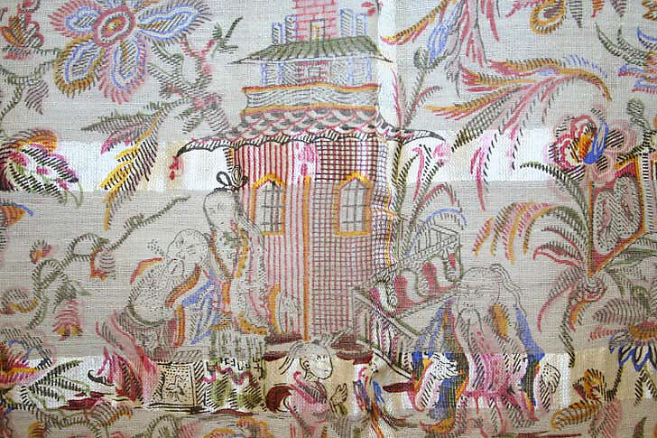 Shawl, silk, European