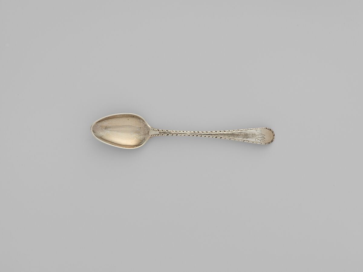 Tea Spoon, Joseph Edwards Jr. (1737–1783), Silver, American 