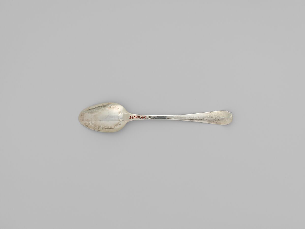 Tea Spoon, Joseph Edwards Jr. (1737–1783), Silver, American