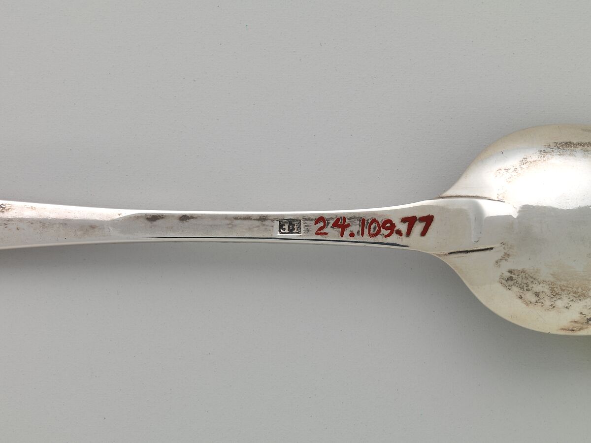 Tea Spoon, Joseph Edwards Jr. (1737–1783), Silver, American