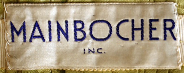 Evening dress, Mainbocher (French and American, founded 1930), silk, American