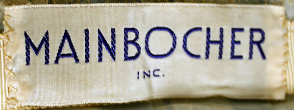 Evening dress, Mainbocher (French and American, founded 1930), cotton, metallic thread, American