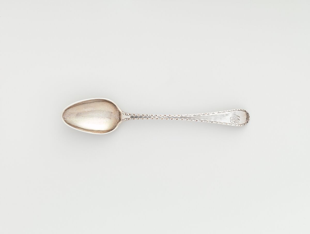 Tea Spoon, Joseph Edwards Jr. (1737–1783), Silver, American 