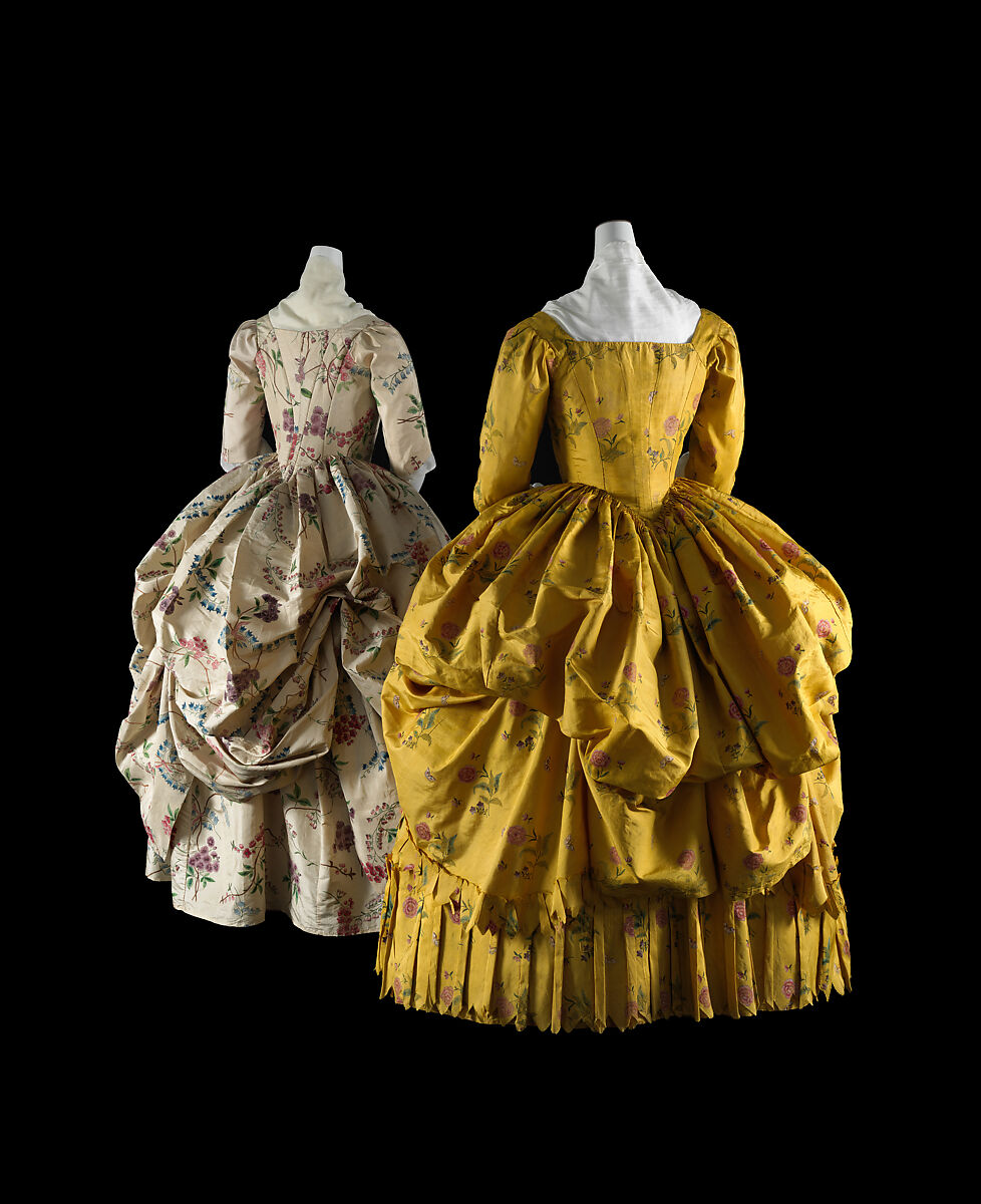 Robe à l'anglaise, silk, French