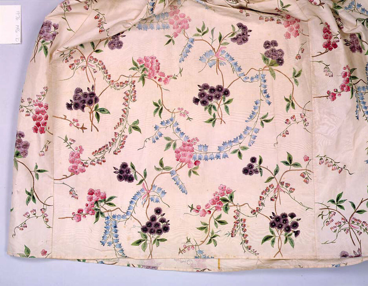 Robe à l'anglaise, silk, French