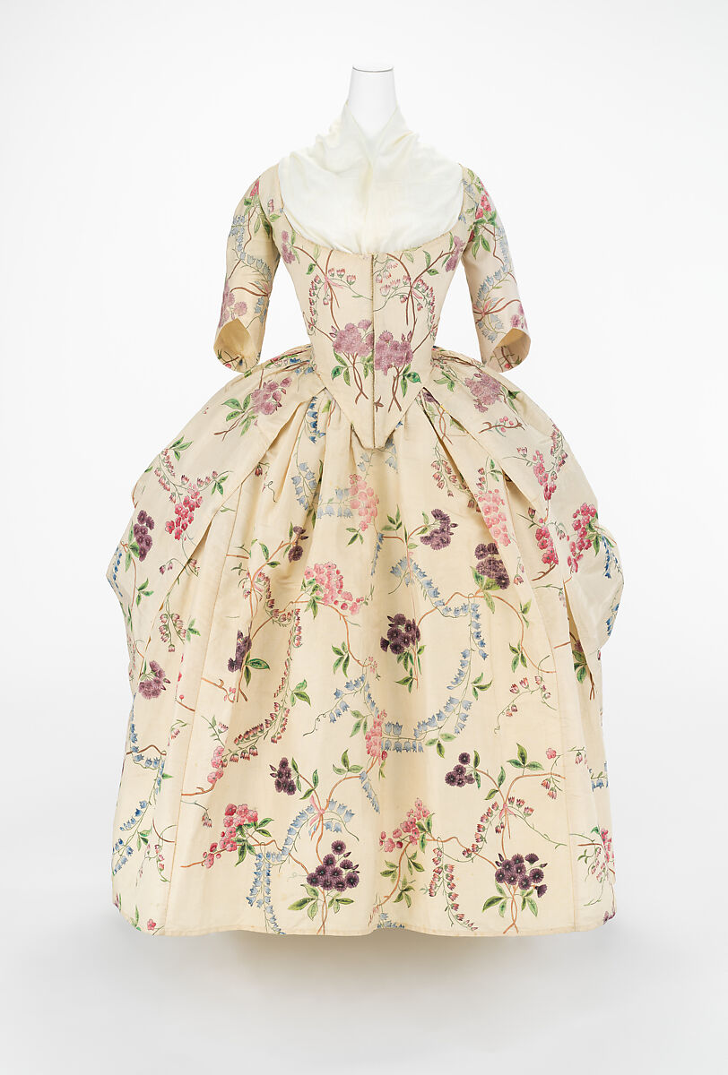Robe à l'anglaise, silk, French