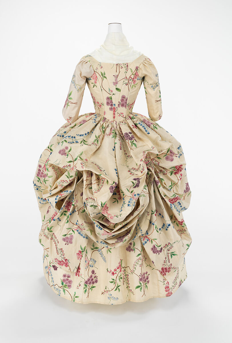 Robe à l'anglaise, silk, French