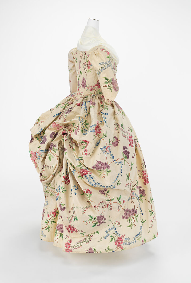 Robe à l'anglaise, silk, French