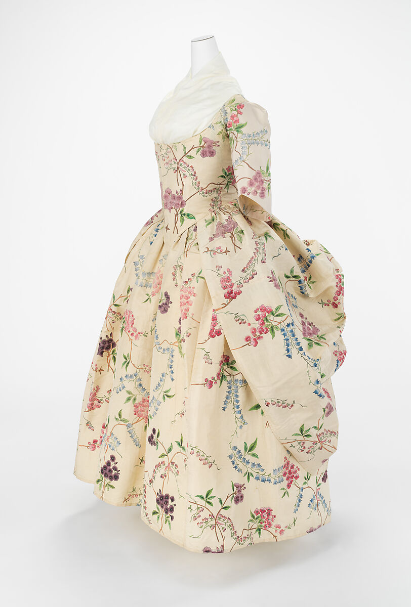 Robe à l'anglaise, silk, French