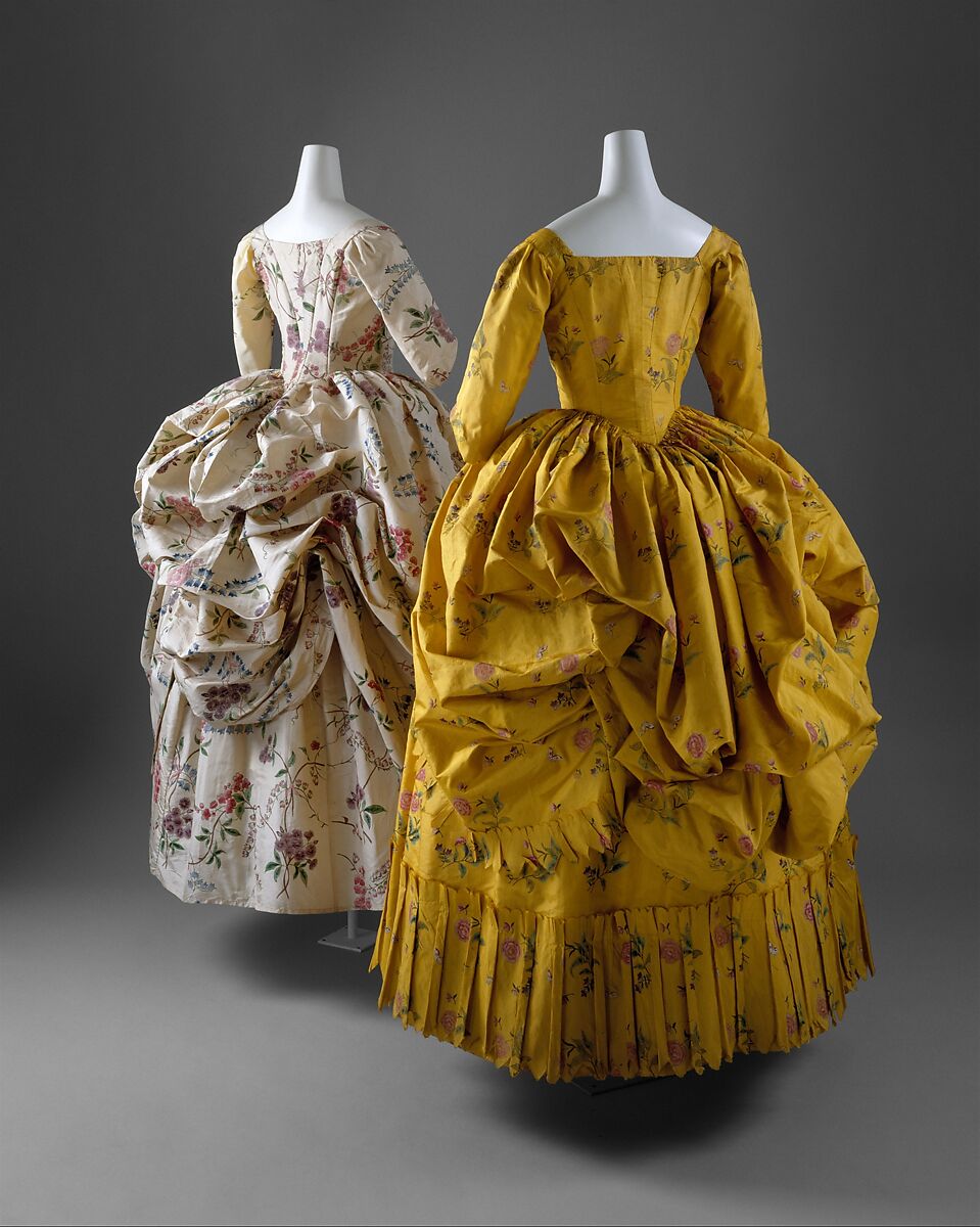 Robe à l'anglaise, silk, French