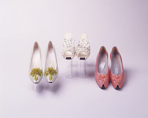 Accessory set, House of Dior (French, founded 1946), silk, leather, glass, plastic, French