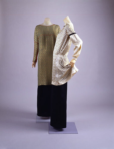 Afternoon dress, House of Lanvin (French, founded 1889), silk, metallic thread, French 