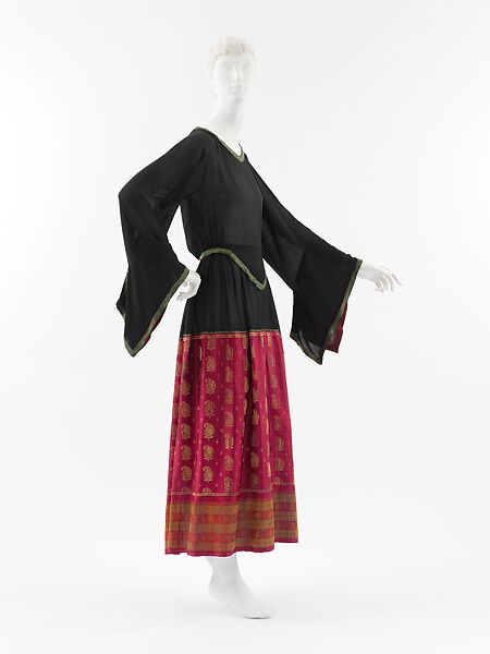 Dress, Paul Poiret (French, Paris 1879–1944 Paris), silk, metallic thread, French 