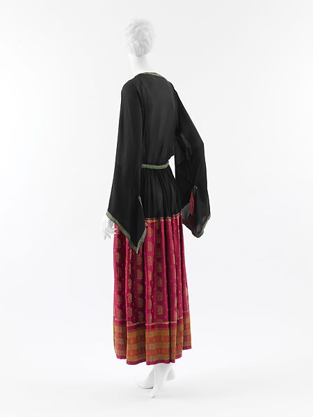 Dress, Paul Poiret (French, Paris 1879–1944 Paris), silk, metallic thread, French