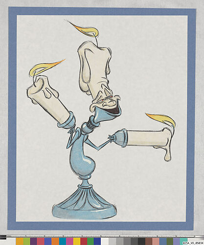 Lumiere, concept art for Beauty and the Beast (1991)