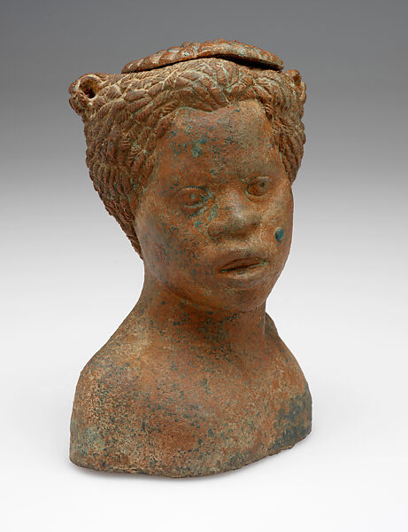 Bust of an African Child, Bronze, Roman (Samanud, Egypt)