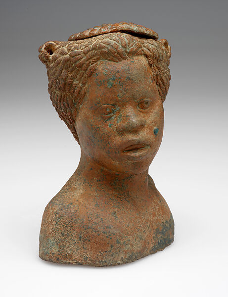 Bust of an African Child, Bronze, Roman (Samanud, Egypt) 