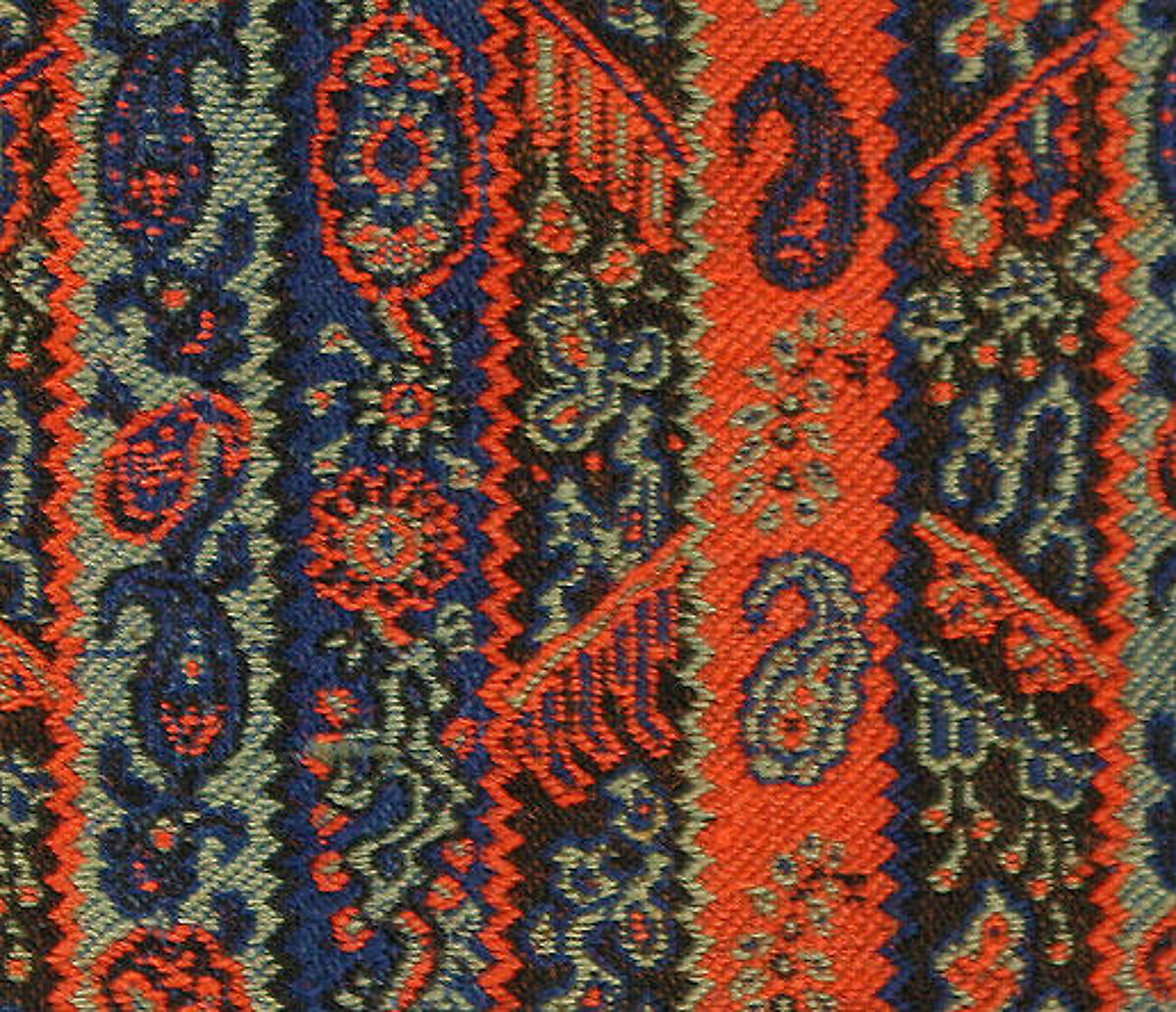 Smoking jacket, wool, silk, American