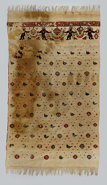 Textile; curtain, Linen and wool; wool; tapestry and plain weave, including warp
fringes, Byzantine (Akhmim (?), Egypt) 