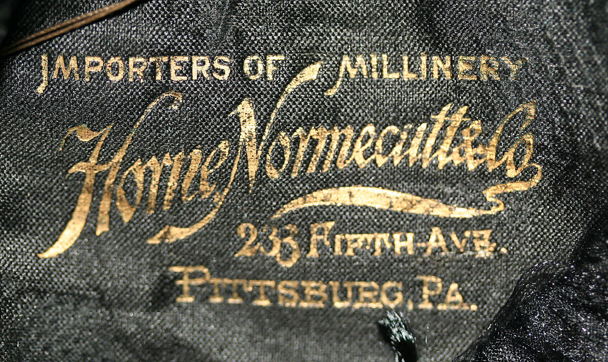 Hat, silk, feathers, American