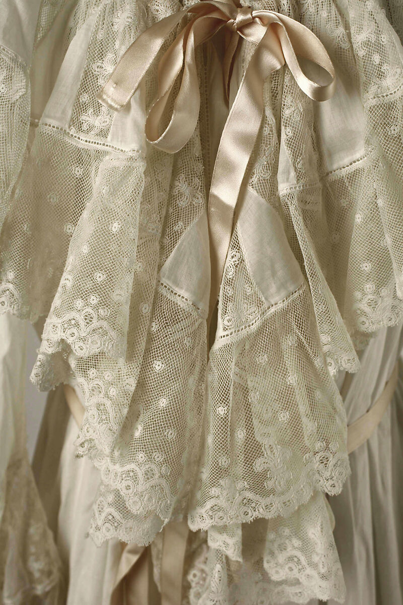 Dressing gown, cotton, silk, American or European